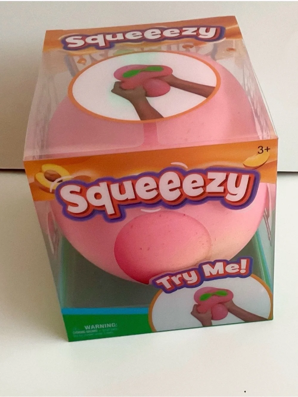 NEW Lot 2 XL Peach Squeezy & XL Carrot Squeezy by Sunny Days Bundle 2 Squishies